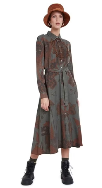 Desigual Womens Dress Guardians Model 20WWVW79 4008 Size M