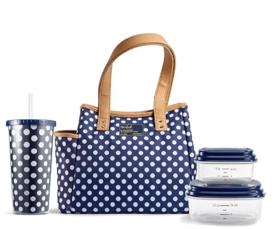 Fit + Fresh Westerly Adult Insulated Lunch Bag Ÿ?? Cute Small Lunch Tote for Women & Men