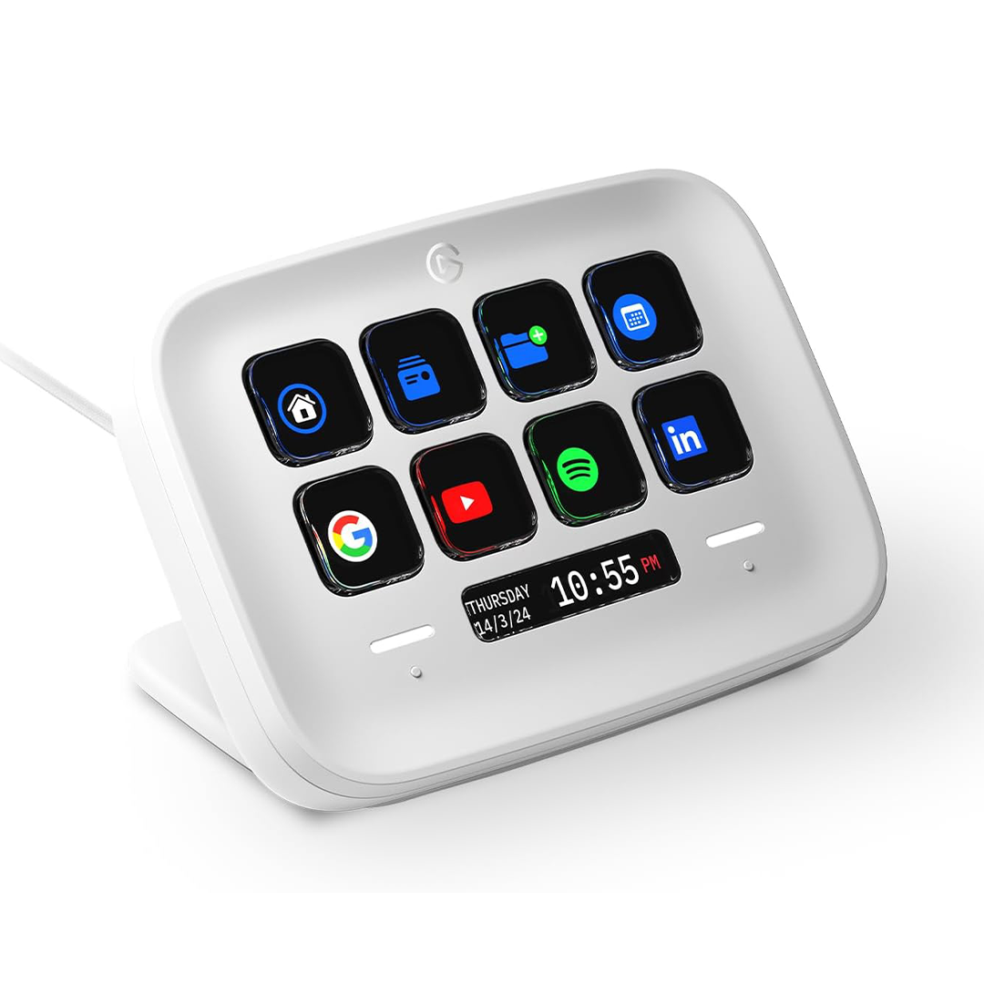 Elgato Stream Deck Neo 8 مفاتيح قابلة للتخصيص، نقطتا لمس، للتحكم بسير العمل لأجهزة Mac والكمبيوتر الشخصي