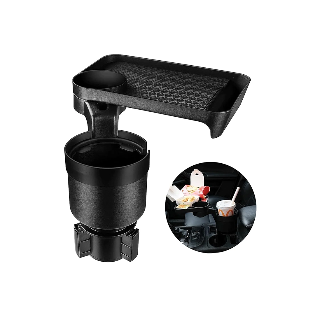 صينية حامل أكواب للسيارة، موسّع حامل الأكواب متوافق مع زجاجات Yeti Hydro Flask Nalgene Camelbak الكبيرة