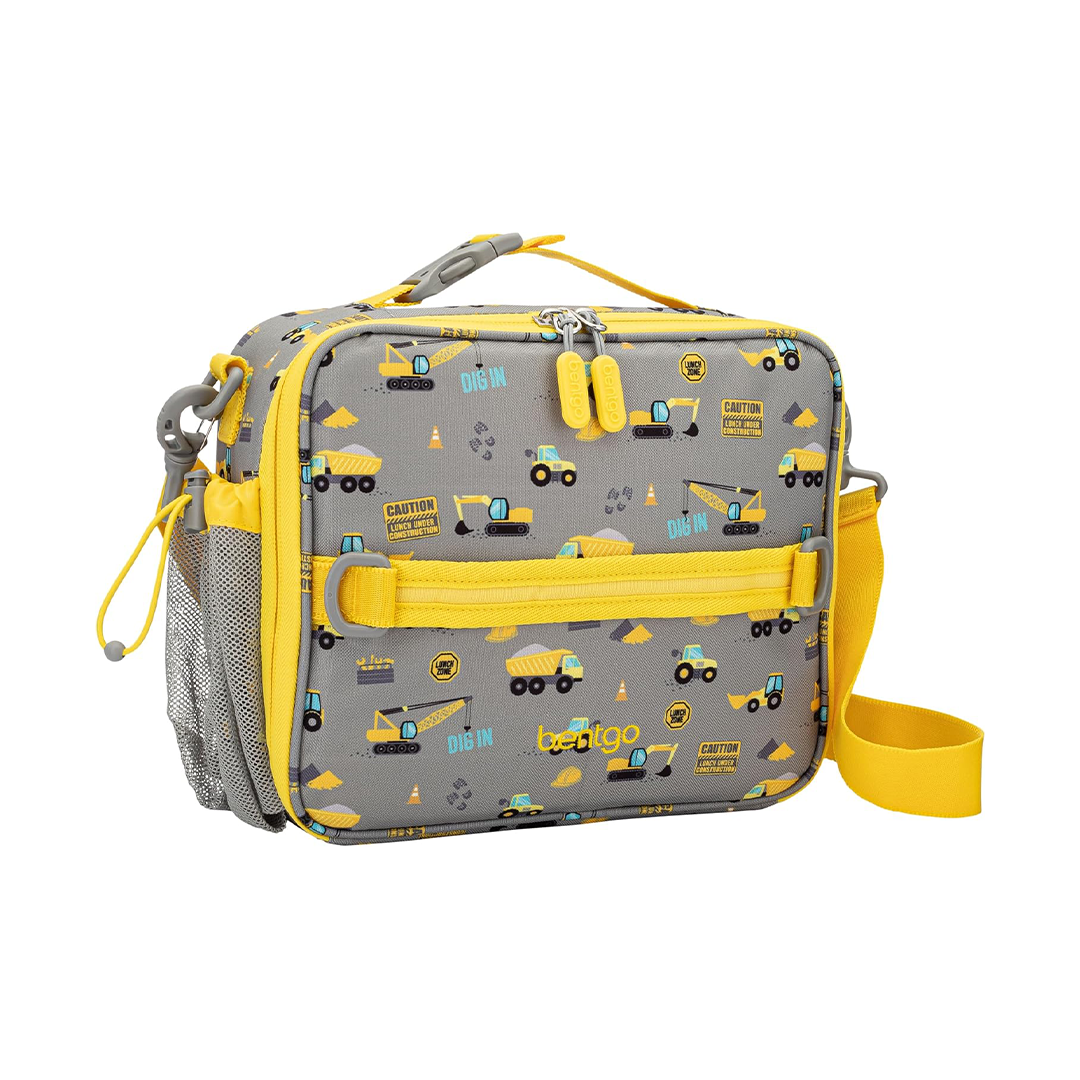 Bentgo Kids Prints Lunch Bag Double Insulated Water Resistant Fabric Zippered Pockets