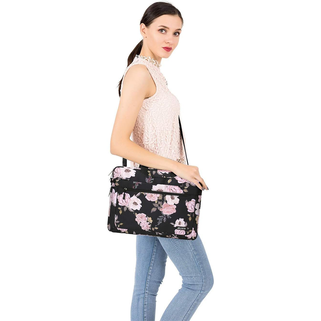 MOSISO Laptop Shoulder Bag for MacBook Air and Pro 13-13.3 Inch Compatible with MacBook Pro 14 Inch 2023-2021