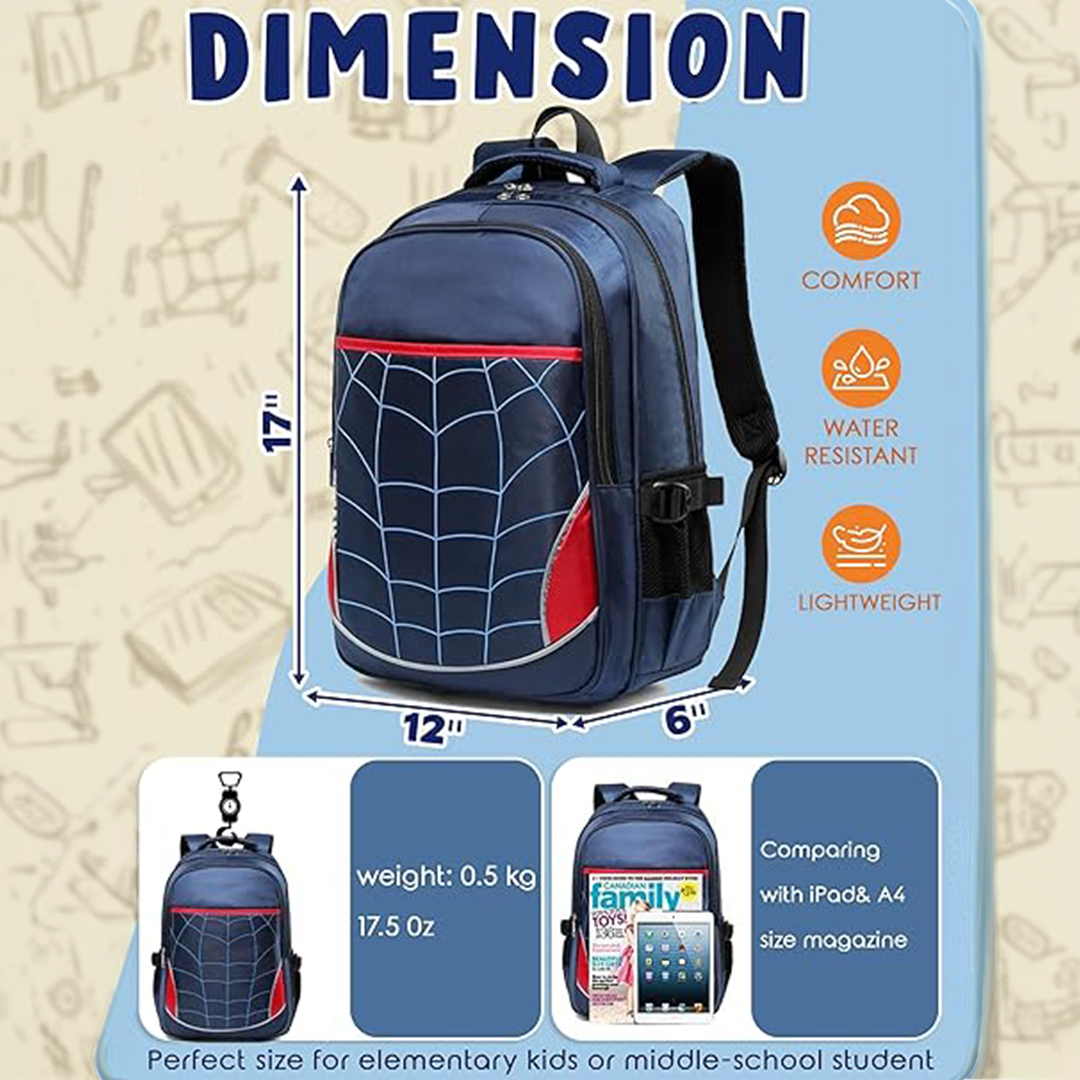 BLUEFAIRY Kids Backpack for Boys Elementary School Bags Kindergarten Primary School Bags Bookbags Back to School Book Bags Gifts Large Campa