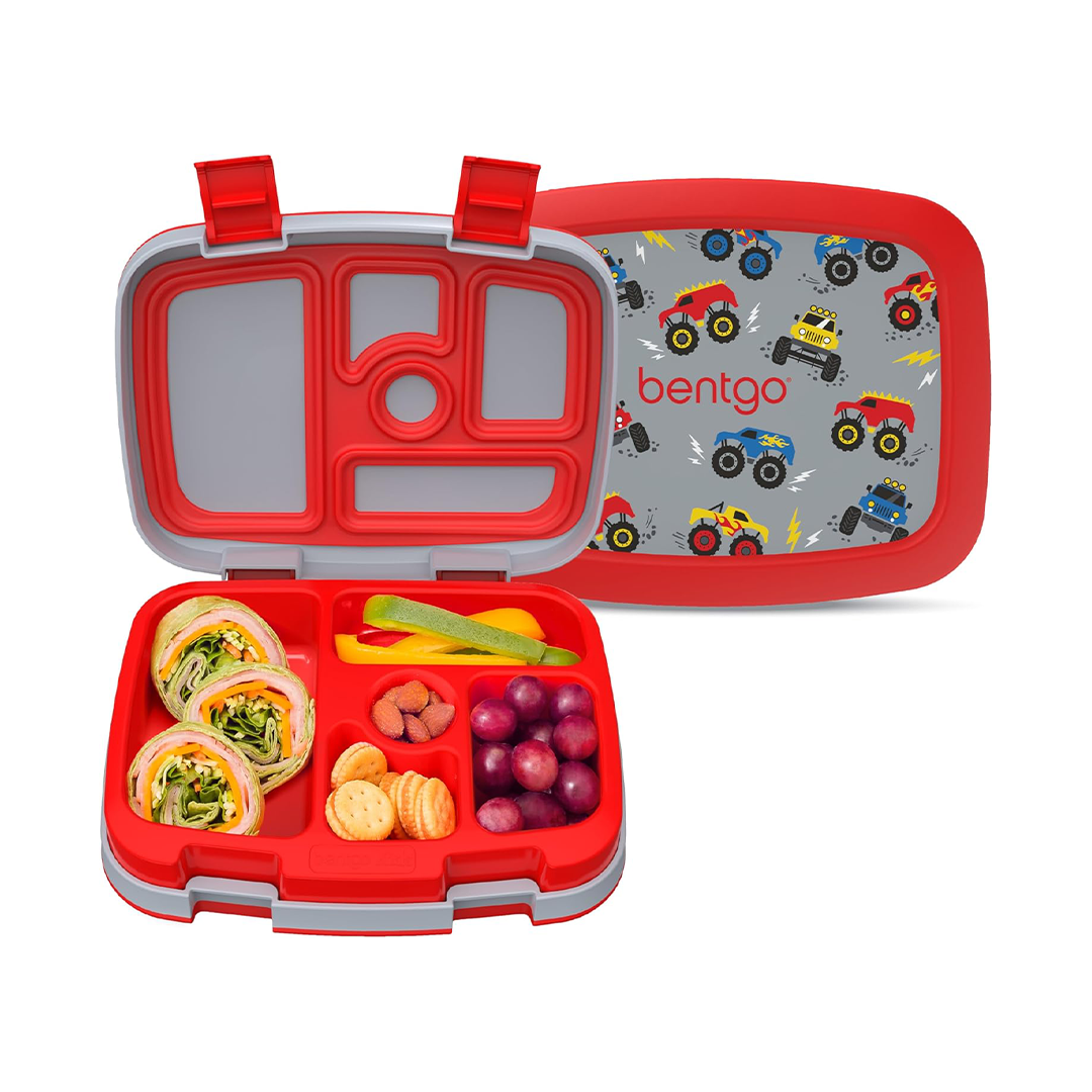 Bentgo Kids Prints Lunch Box - 5-Compartment Leak-Proof Bento Box