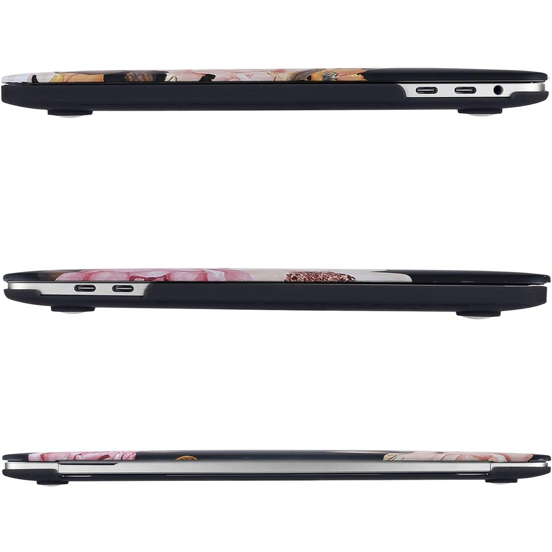 MOSISO Hard Plastic Case for MacBook Pro 13" - Compatible with M2 2023, 2022, 2021-2016 & M1 - Peony Color