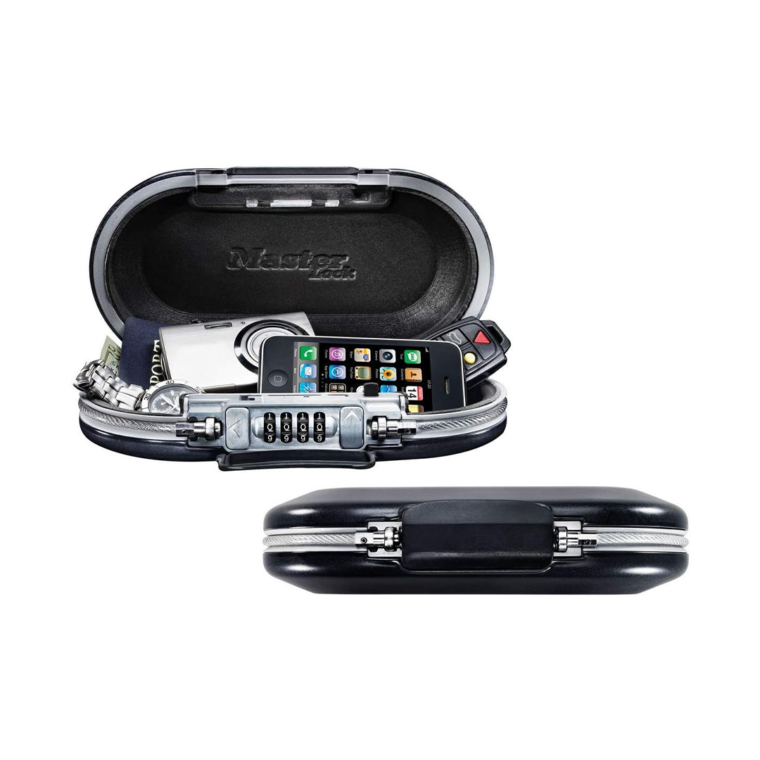 Master Lock 5900D Portable Safe Set Your Own Combination Lock Box 9 17 32 Inch Wide Gunmetal Grey