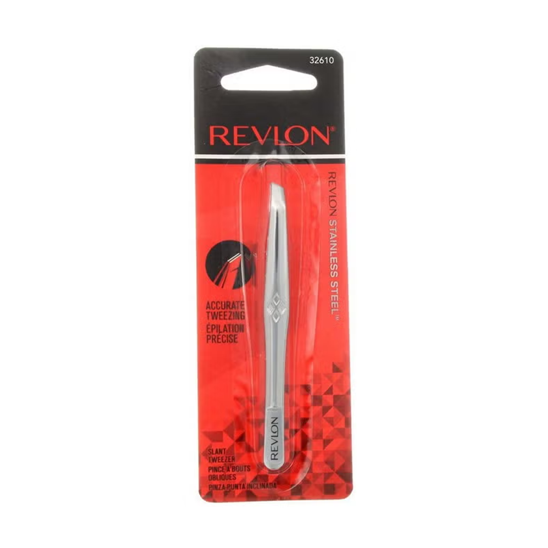 Revlon Stainless Steel Accurate Tweezing Tweezer 1 Ea Precision Grooming Tool