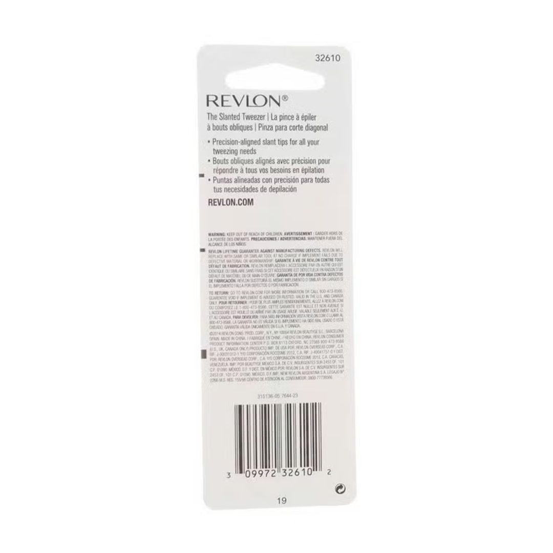 Revlon Stainless Steel Accurate Tweezing Tweezer 1 Ea Precision Grooming Tool