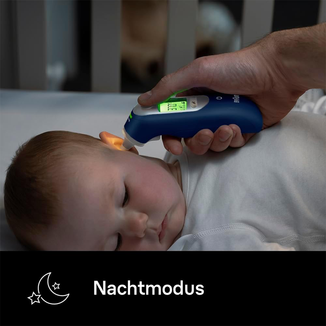Braun ThermoScan 7+ Connect Digital Ear Thermometer - Family App Compatible, Age Precision Technology, Color-Coded Display, Pediatrician Recommended