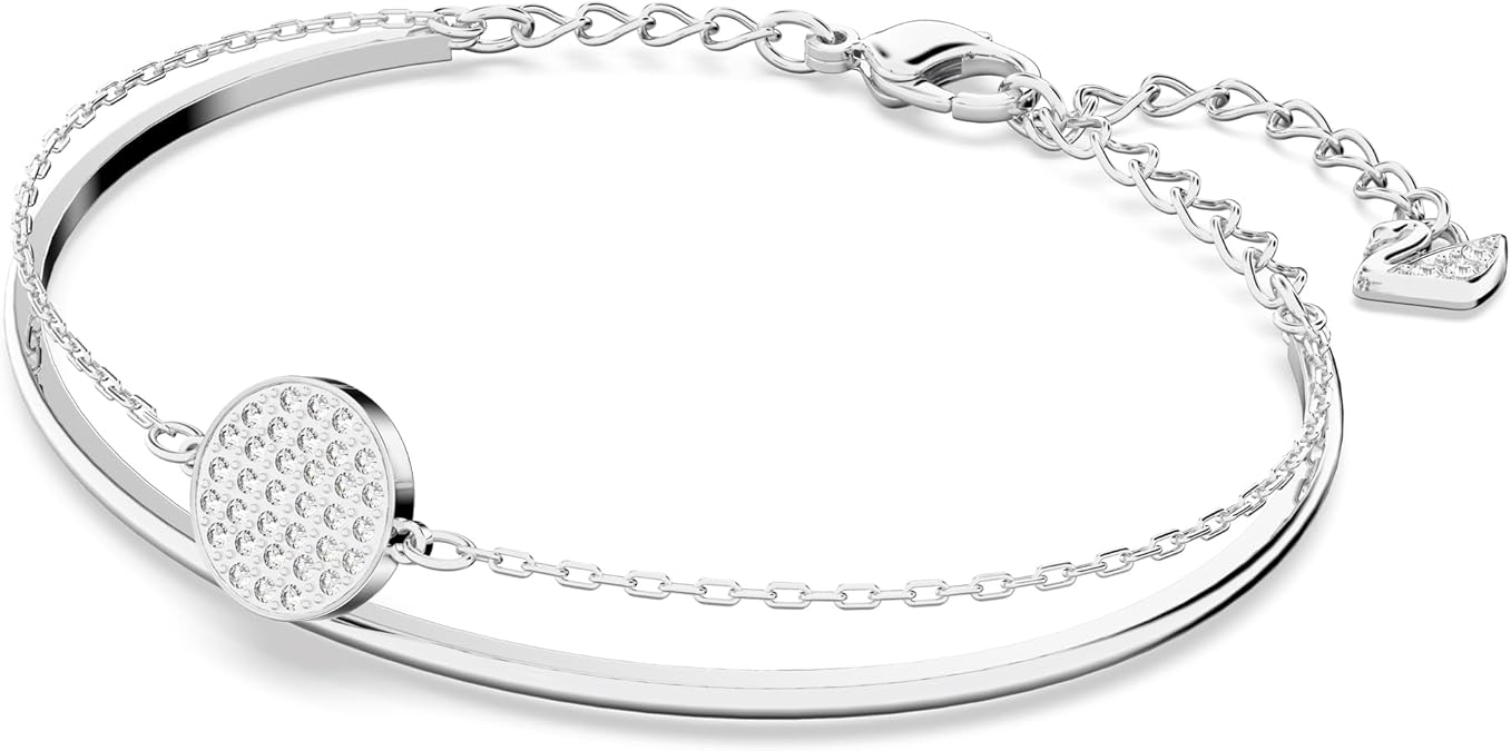 SWAROVSKI Ginger Necklace, Earrings, and Bracelet Jewelry Collection, Clear Crystals, Grey Crystals, Blue Crystals