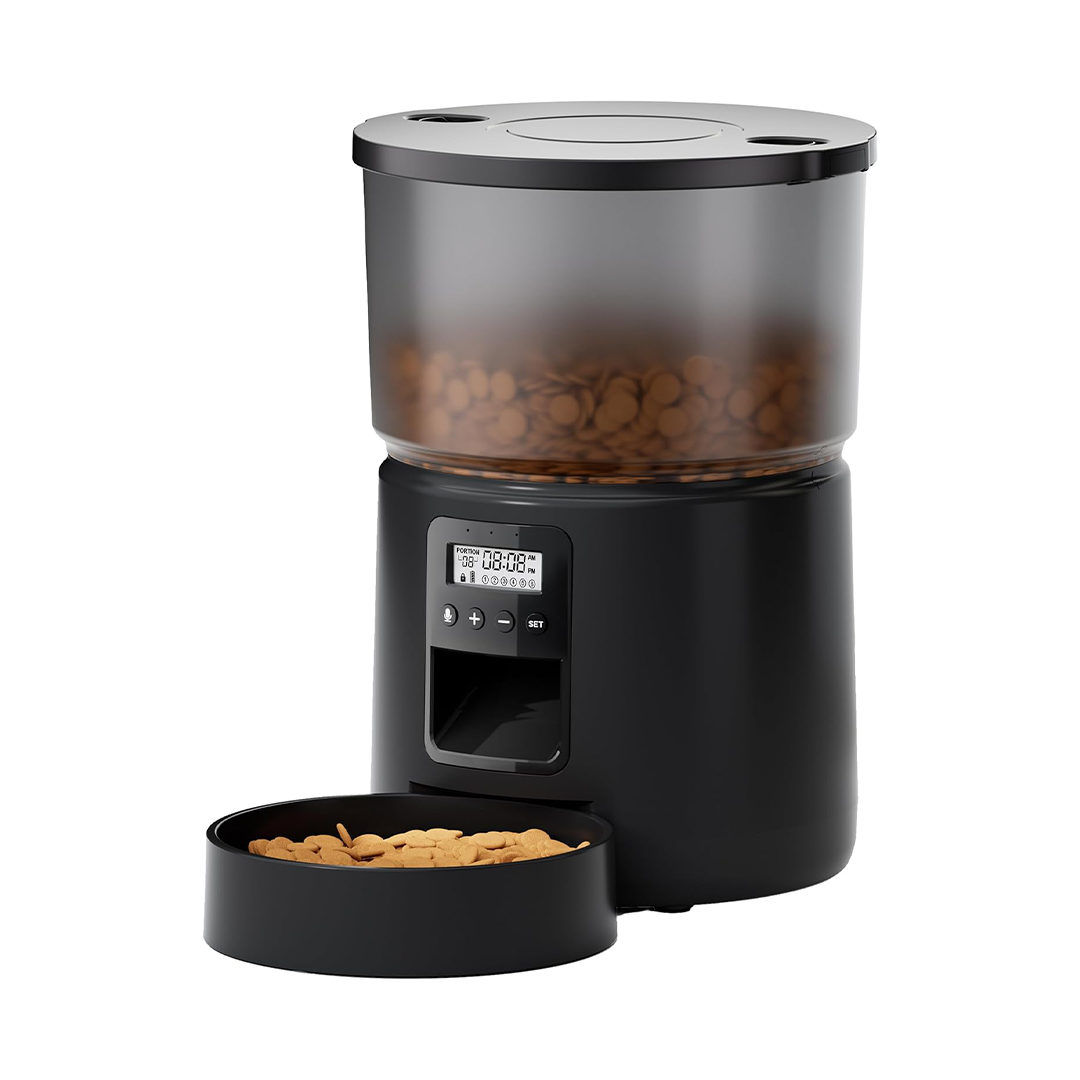 BEMOONY Automatic Cat Feeder 3L Pet Food Dispenser with Timer, 16 Meals Scheduling and Desiccant for Cats and Small Dogs