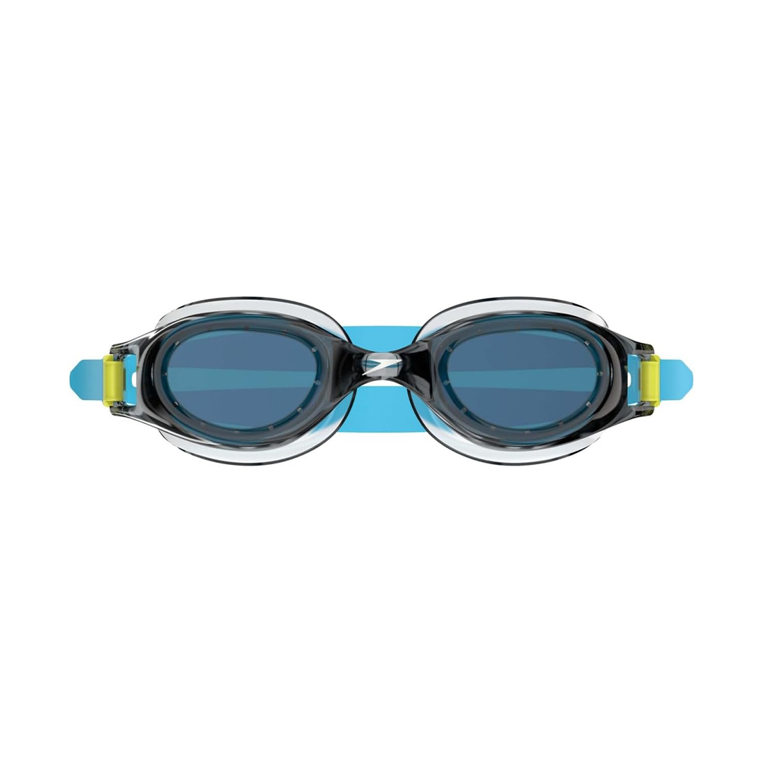 Speedo Hydrospex Swim Goggles Unisex Child Ages 6 to 14 Grey Blue