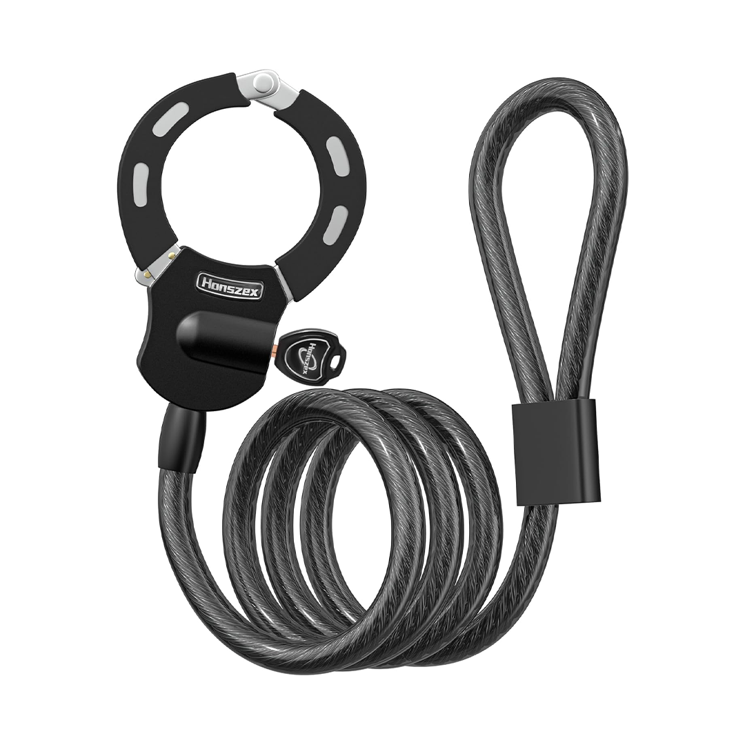 Honszex E-Scooter & Bicycle Lock - 39.37 Inch (1.5M) High Security Handcuff Style Lock