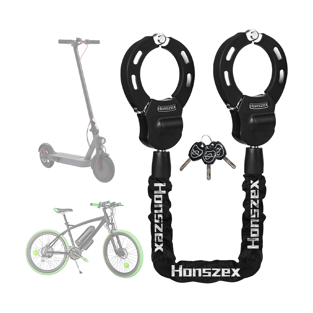 Honszex E-Scooter & Bicycle Handcuff Lock - 36.22" High-Security Colorful Bike Lock with Key