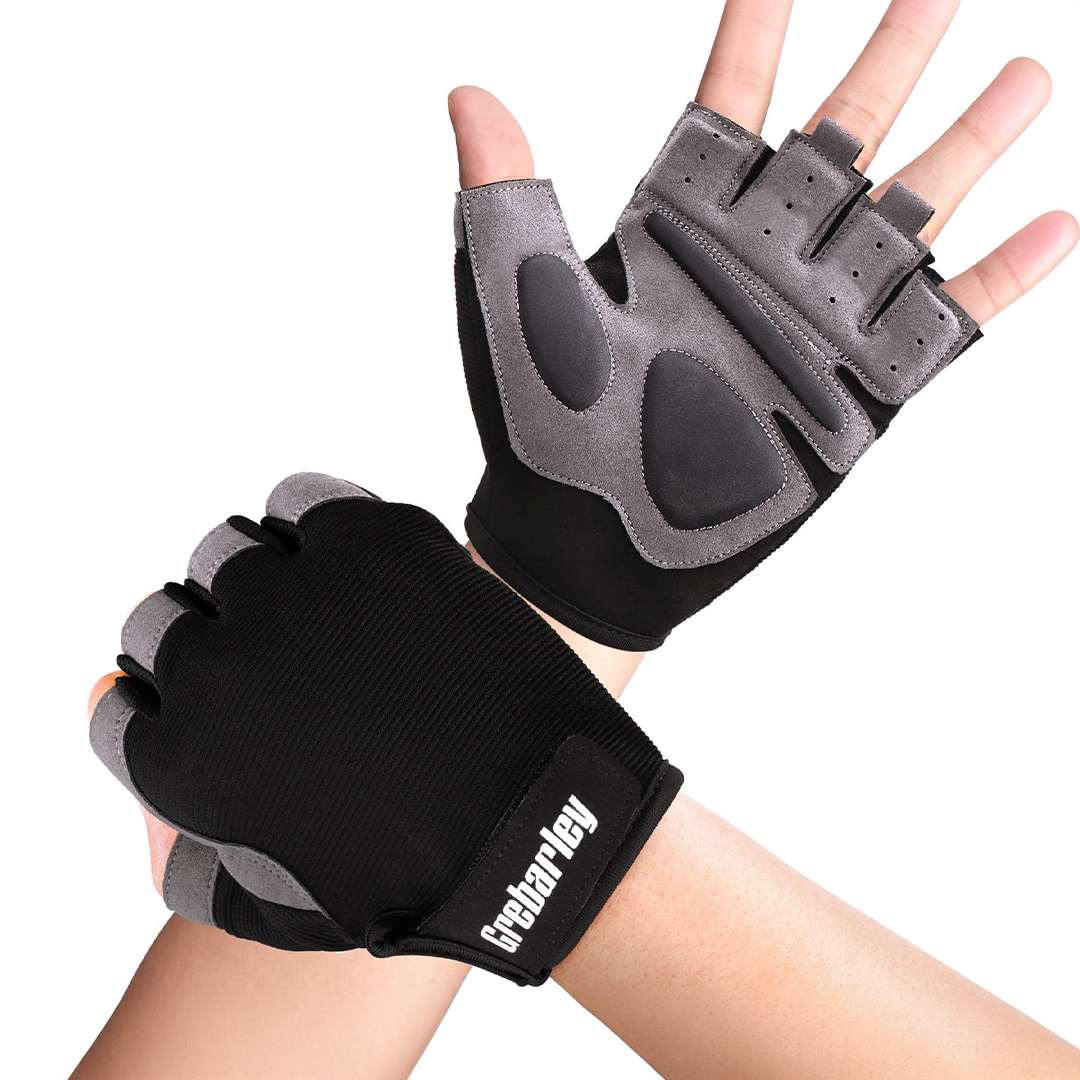 Grebarley Gym Gloves Training Gloves with Full Wrist Support for Weightlifting & Gym Fitness