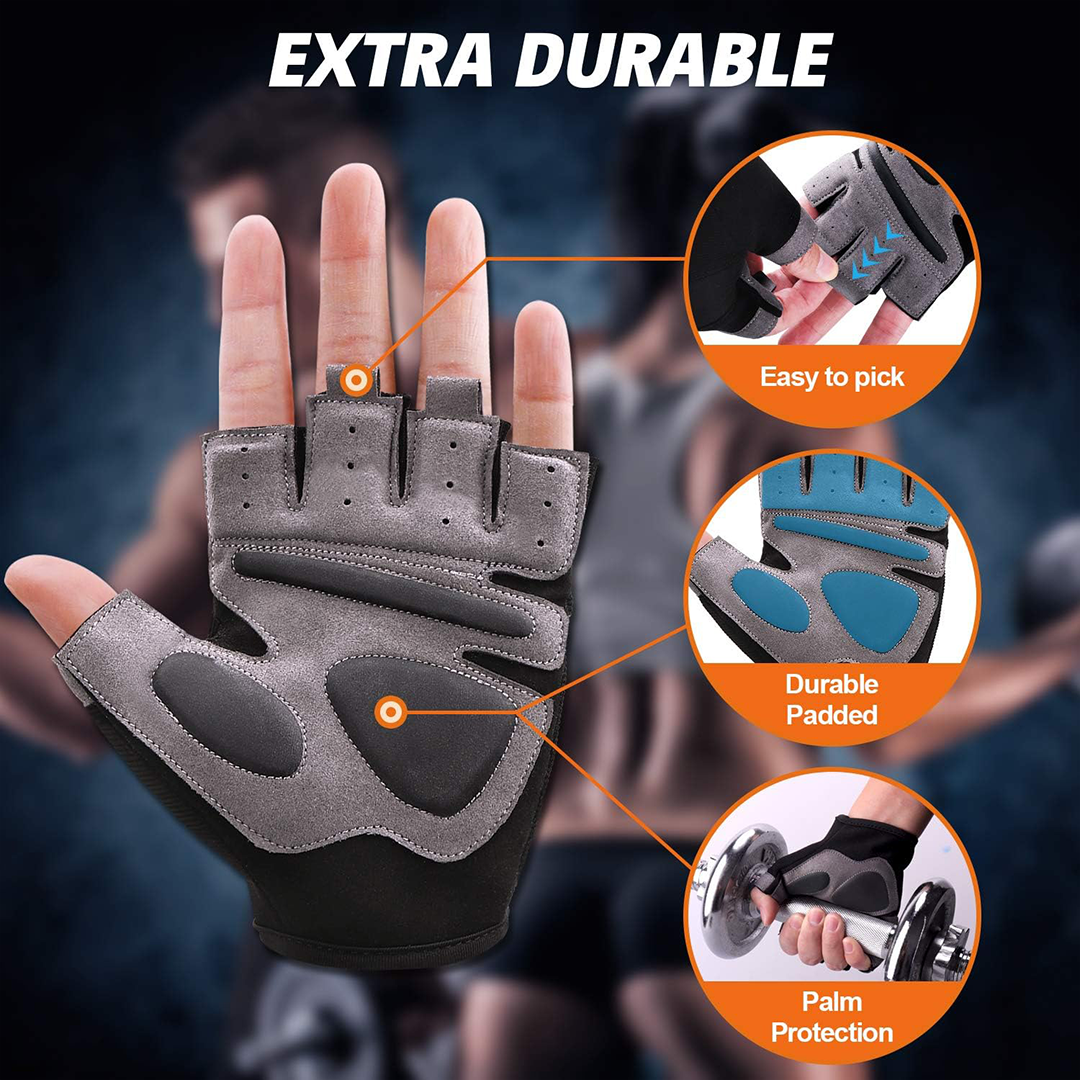 Grebarley Gym Gloves Training Gloves with Full Wrist Support for Weightlifting & Gym Fitness