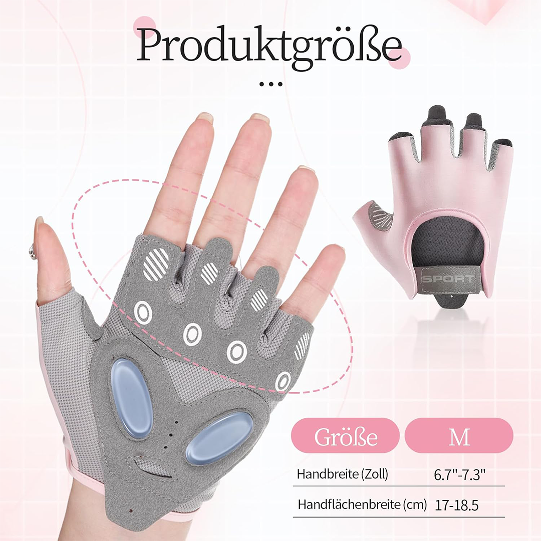 Gym Gloves for Men & Women Workout Gloves with Silicone Non-Slip Grip & Padded Palm
