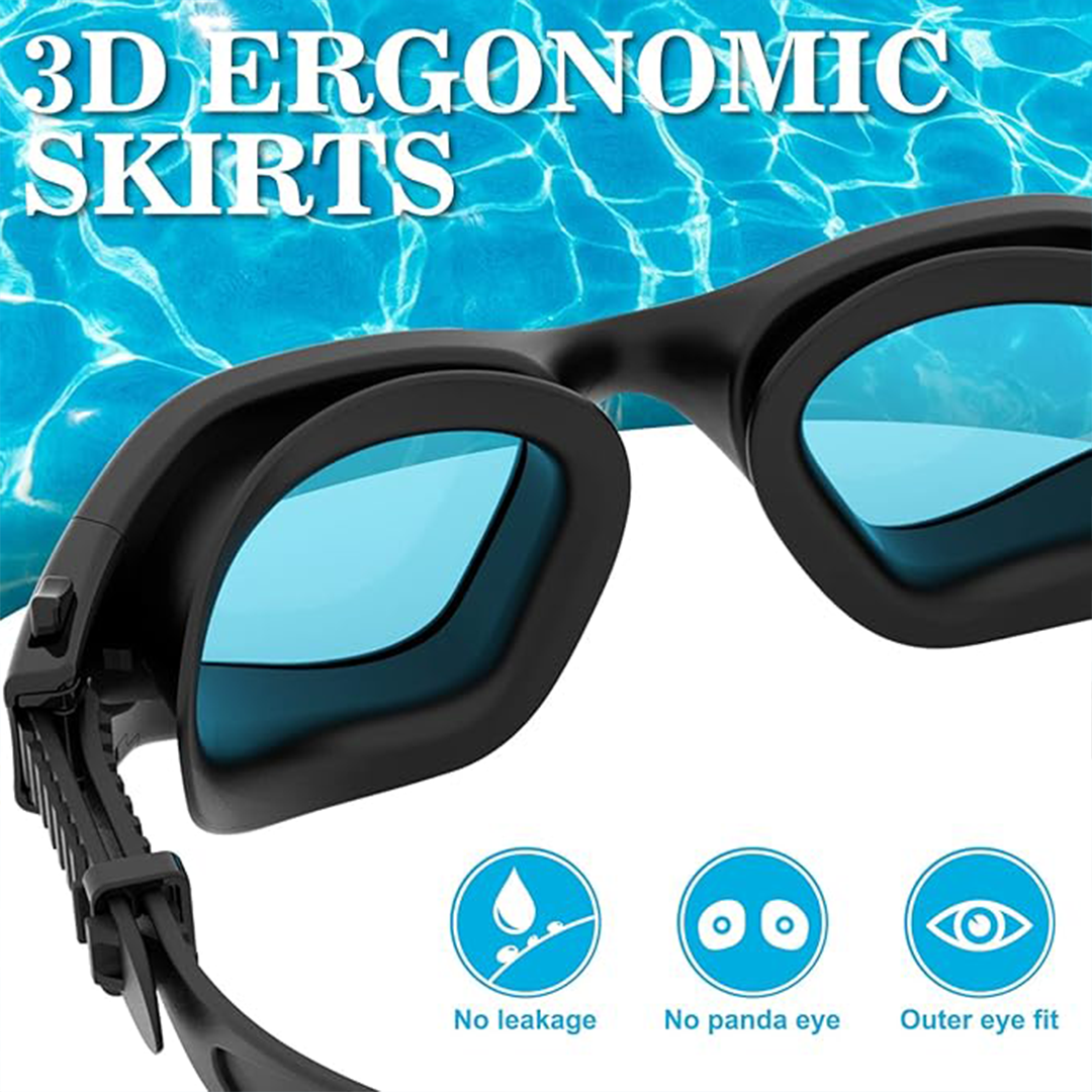 WIN.MAX Polarized Swimming Goggles for Adults Anti-Fog, UV Protection, Leak-Resistant Swim Goggles for Men, Women & Teens