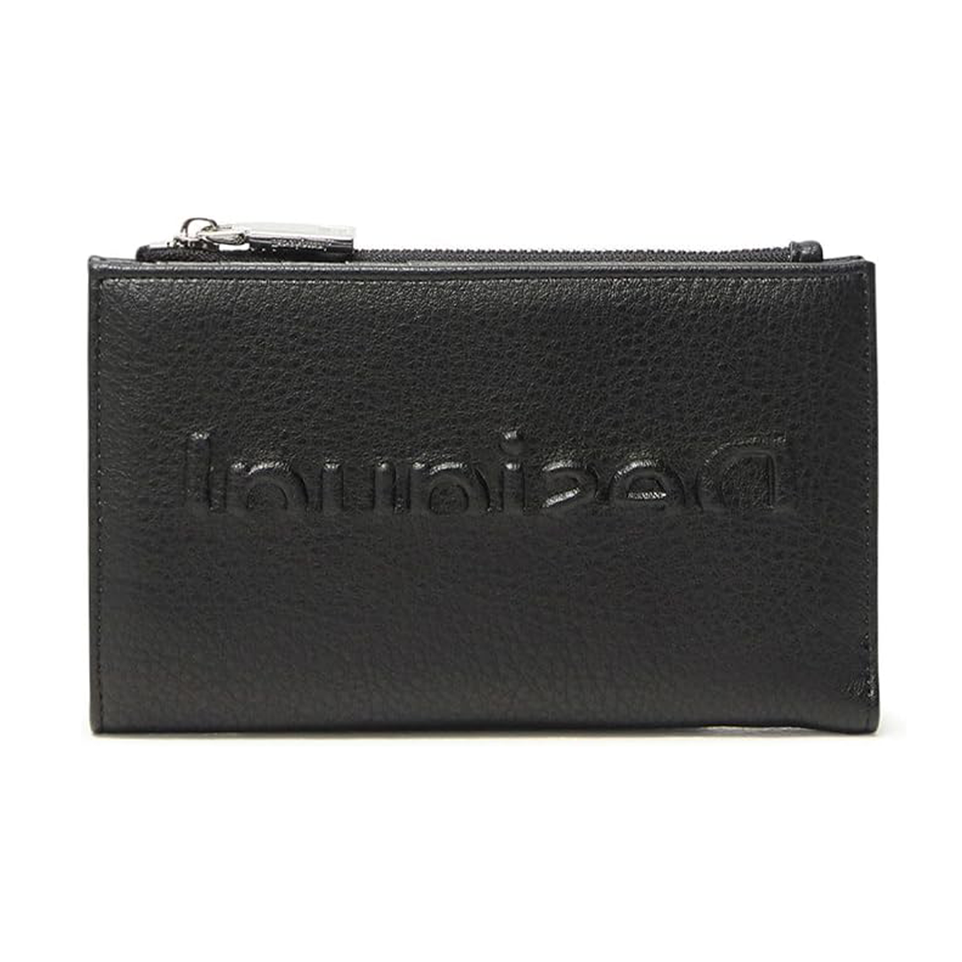 Desigual Medium Wallet Black One Size Stylish Everyday Wallet